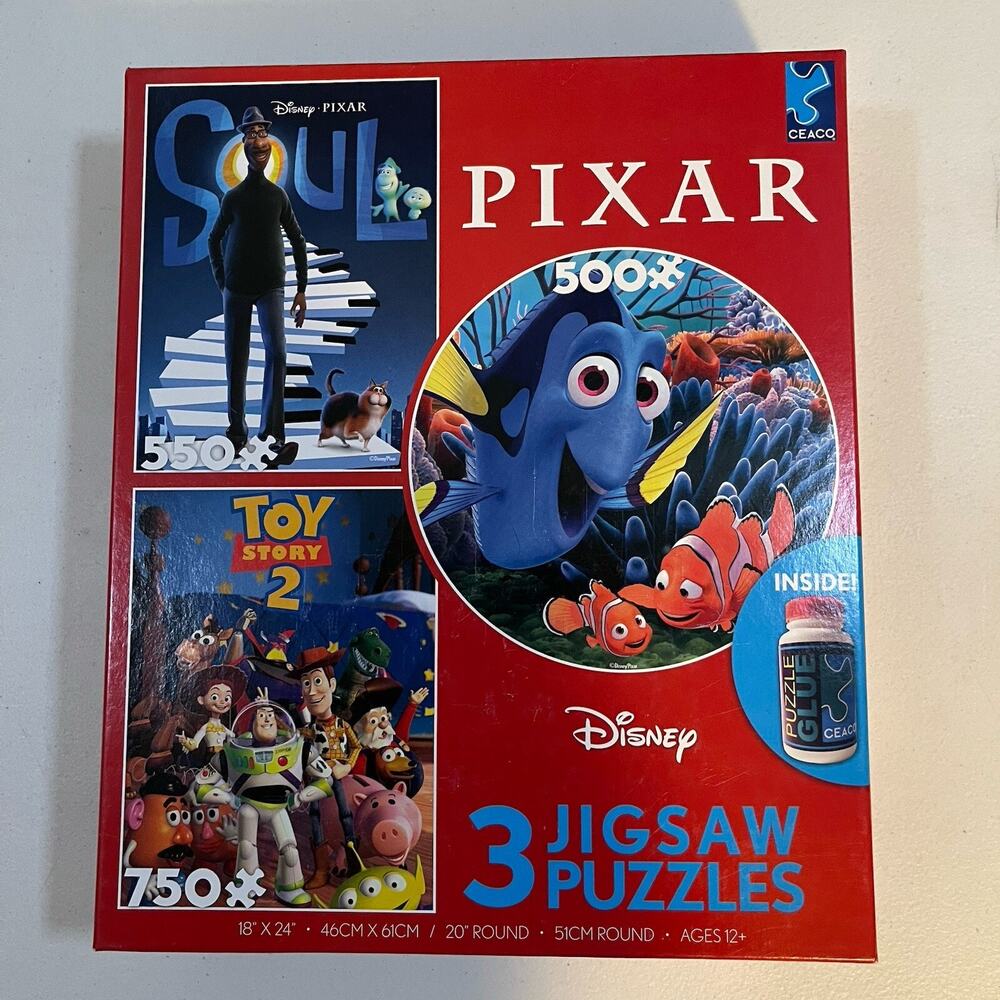 NEW Disney Pixar Thomas Kinkade Signature 3 Jigsaw Puzzle 3573-5